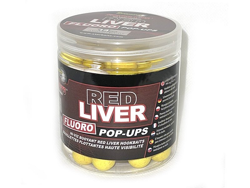 Starbaits Pop Up Fluo Probiotic Red Liver